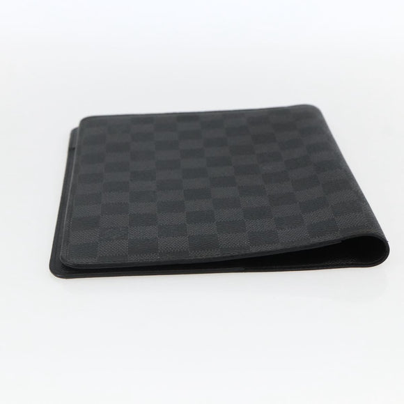 LOUIS VUITTON Damier Graphite Agenda Bureau Note Cover R20974 LV Auth hk3469