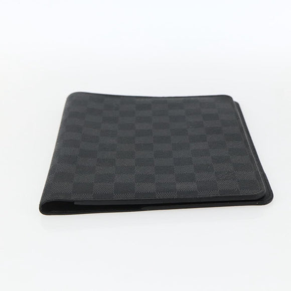 LOUIS VUITTON Damier Graphite Agenda Bureau Note Cover R20974 LV Auth hk3469