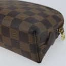 LOUIS VUITTON Damier Ebene Pochette Cosmetic PM Pouch N47516 LV Auth hk3473-15