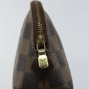 LOUIS VUITTON Damier Ebene Pochette Cosmetic PM Pouch N47516 LV Auth hk3473-8