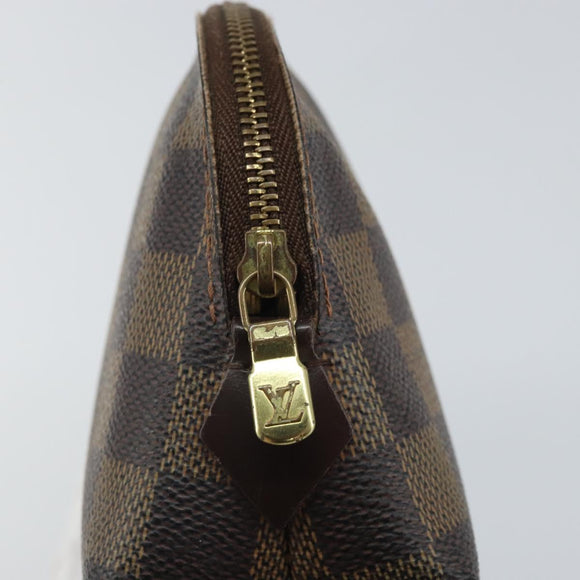 LOUIS VUITTON Damier Ebene Pochette Cosmetic PM Pouch N47516 LV Auth hk3473