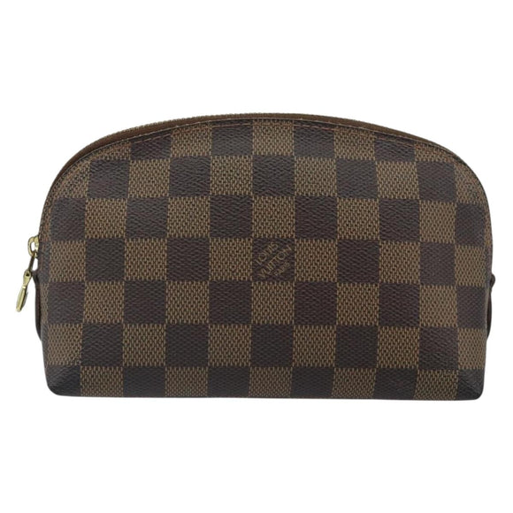 LOUIS VUITTON Damier Ebene Pochette Cosmetic PM Pouch N47516 LV Auth hk3473