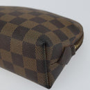 LOUIS VUITTON Damier Ebene Pochette Cosmetic PM Pouch N47516 LV Auth hk3473-7