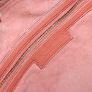 BOTTEGA VENETA INTRECCIATO Hobo Hand Bag Leather Pink Gold Auth hk3480A-17
