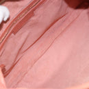 BOTTEGA VENETA INTRECCIATO Hobo Hand Bag Leather Pink Gold Auth hk3480A-11