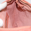 BOTTEGA VENETA INTRECCIATO Hobo Hand Bag Leather Pink Gold Auth hk3480A-18