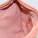 BOTTEGA VENETA INTRECCIATO Hobo Hand Bag Leather Pink Gold Auth hk3480A-19