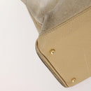 GUCCI Bamboo Tragetasche Wildleder 2-Wege Beige Gold 002 123 0322 Auth hk3487-15