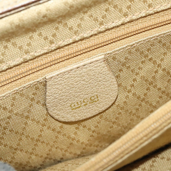 GUCCI Bamboo Tragetasche Wildleder 2-Wege Beige Gold 002 123 0322 Auth hk3487