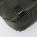 BURBERRY Shoulder Bag Leather Khaki Gold Auth hk3489-14