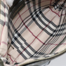 BURBERRY Shoulder Bag Leather Khaki Gold Auth hk3489-11