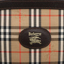 Burberrys Nova Check Pouch Canvas Beige Auth hk3493-9