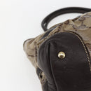 GUCCI GG Crystal Tote Bag Coated Canvas Gold Beige 223964 Auth hk3494-11