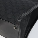 GUCCI GG Canvas Handtasche Schwarz Silber 110292 Auth hk3496-15