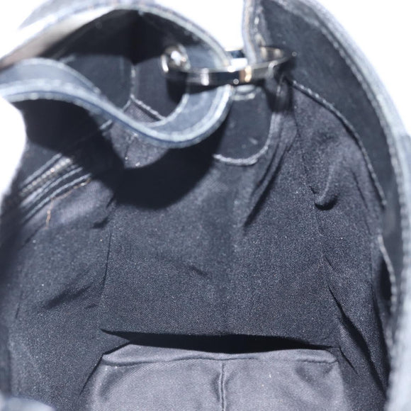 GUCCI GG Canvas Handtasche Schwarz Silber 110292 Auth hk3496