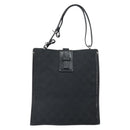 GUCCI GG Canvas Handtasche Schwarz Silber 110292 Auth hk3496-13