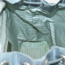 PRADA Backpack Nylon Light Blue Silver Auth hk3498A-24