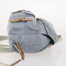 PRADA Backpack Nylon Light Blue Silver Auth hk3498A-3