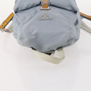 PRADA Backpack Nylon Light Blue Silver Auth hk3498A-6