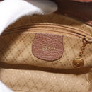 GUCCI Bamboo Hand Bag Suede 2way Brown Gold 007 2214 0238 Auth hk3502-16