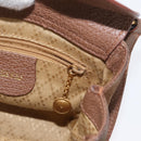 GUCCI Bamboo Hand Bag Suede 2way Brown Gold 007 2214 0238 Auth hk3502-20