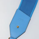 VERSACE Shoulder Strap Canvas Leather 37.8"" Light Blue Gold Auth hk3507-7
