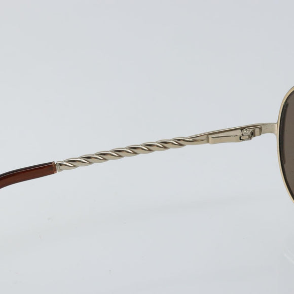 Salvatore Ferragamo Sunglasses metal Brown Auth hk3513