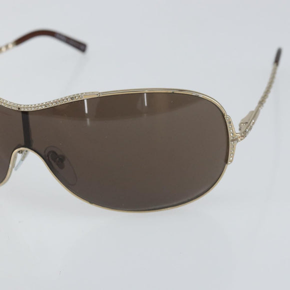 Salvatore Ferragamo Sunglasses metal Brown Auth hk3513