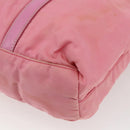 PRADA Hand Bag Nylon 2way Pink Silver Auth hk3514-16