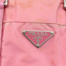 PRADA Hand Bag Nylon 2way Pink Silver Auth hk3514-18