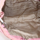 PRADA Hand Bag Nylon 2way Pink Silver Auth hk3514-11