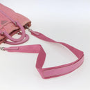 PRADA Hand Bag Nylon 2way Pink Silver Auth hk3514-9