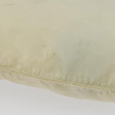 PRADA Shoulder Bag Nylon Ivory Silver Auth hk3516-6