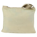 PRADA Shoulder Bag Nylon Ivory Silver Auth hk3516-2