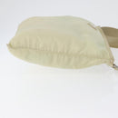 PRADA Shoulder Bag Nylon Ivory Silver Auth hk3516-3