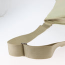 PRADA Shoulder Bag Nylon Ivory Silver Auth hk3516-8