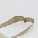 PRADA Shoulder Bag Nylon Ivory Silver Auth hk3516-9