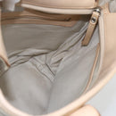 BURBERRY Nova Check Tote Bag Canvas Leather White Silver Auth hk3518-17