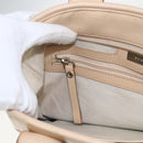 BURBERRY Nova Check Tote Bag Canvas Leather White Silver Auth hk3518-19