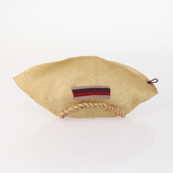 Miu Miu Chloe Clutch Bag Canvas 2 Set Beige Red Auth hk3521