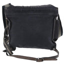 BOTTEGA VENETA Shoulder Bag Canvas Navy 121604 Auth hk3522-2