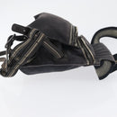 BOTTEGA VENETA Shoulder Bag Canvas Navy 121604 Auth hk3522-3