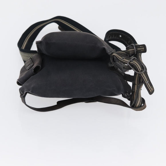 BOTTEGA VENETA Shoulder Bag Canvas Navy 121604 Auth hk3522