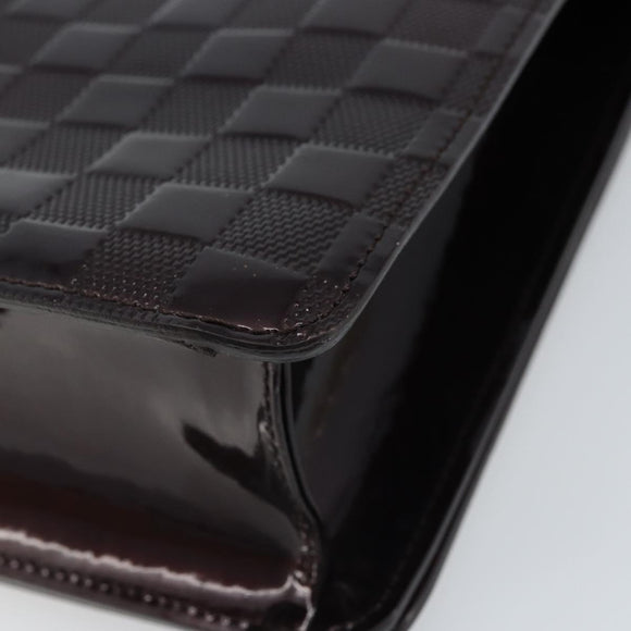 LOUIS VUITTON Damier Vernis Club Shoulder Bag Black M92129 LV Auth hk3524
