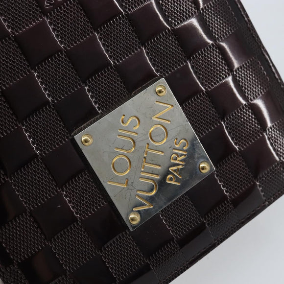 LOUIS VUITTON Damier Vernis Club Shoulder Bag Black M92129 LV Auth hk3524