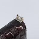 LOUIS VUITTON Damier Vernis Club Shoulder Bag Black M92129 LV Auth hk3524-7