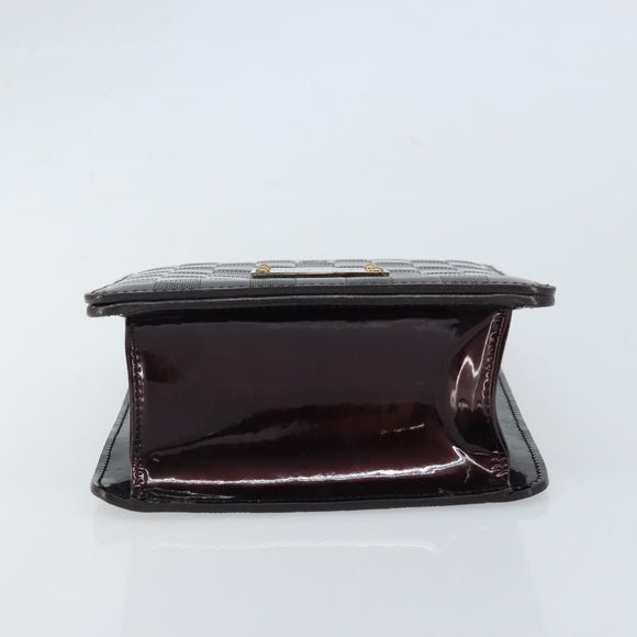 LOUIS VUITTON Damier Vernis Club Shoulder Bag Black M92129 LV Auth hk3524