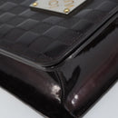 LOUIS VUITTON Damier Vernis Club Shoulder Bag Black M92129 LV Auth hk3524-15
