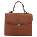 Burberrys Hand Bag Leather 2way Brown Gold Auth hk3526-13