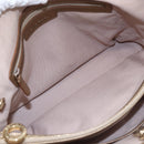 BVLGARI Tote Bag Leather Gold Tone Auth hk3527-11